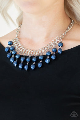 5th Avenue Fleek - Blue Pearl Necklace Paparazzi Accessories