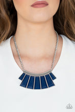 Load image into Gallery viewer, Glamour Goddess Blue Necklace Paparazzi Accessories