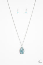 Load image into Gallery viewer, Gleaming Gardens Blue Moonstone Necklace Paparazzi Accessories