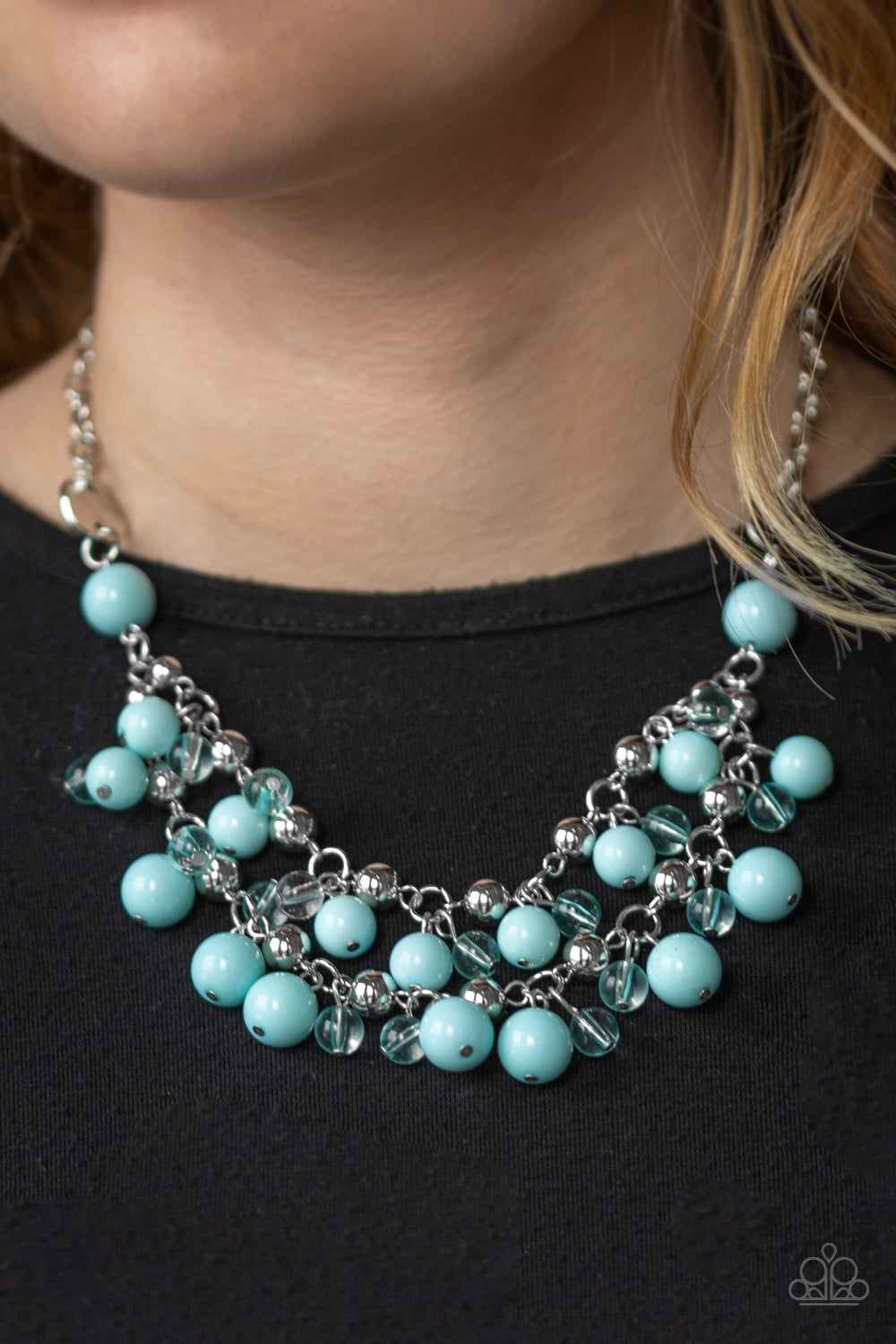 Seaside Soiree Blue Necklace Paparazzi Accessories