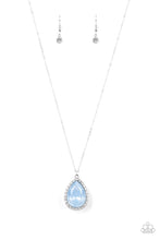 Load image into Gallery viewer, Come of Ageless Blue Rhinestone Necklace Paparazzi Accessories