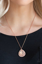 Load image into Gallery viewer, Come of Ageless Copper Rhinestone Necklace Paparazzi Accessories