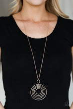 Load image into Gallery viewer, Running Circles In My Mind Rose Gold Necklace Paparazzi Accessories