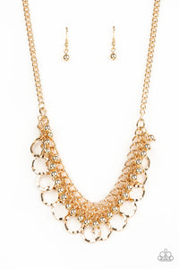gold,short necklace,Ring Leader Radiance Gold Necklace