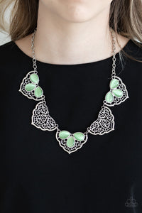 green,moonstone,short necklace,East Coast Essence Green Moonstone Necklace