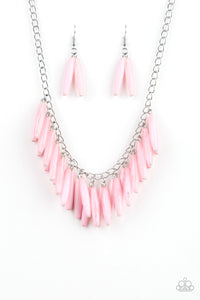 pink,Full of Flavor Pink Necklace