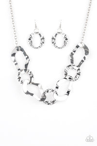 silver,Capital Contour - Silver Necklace