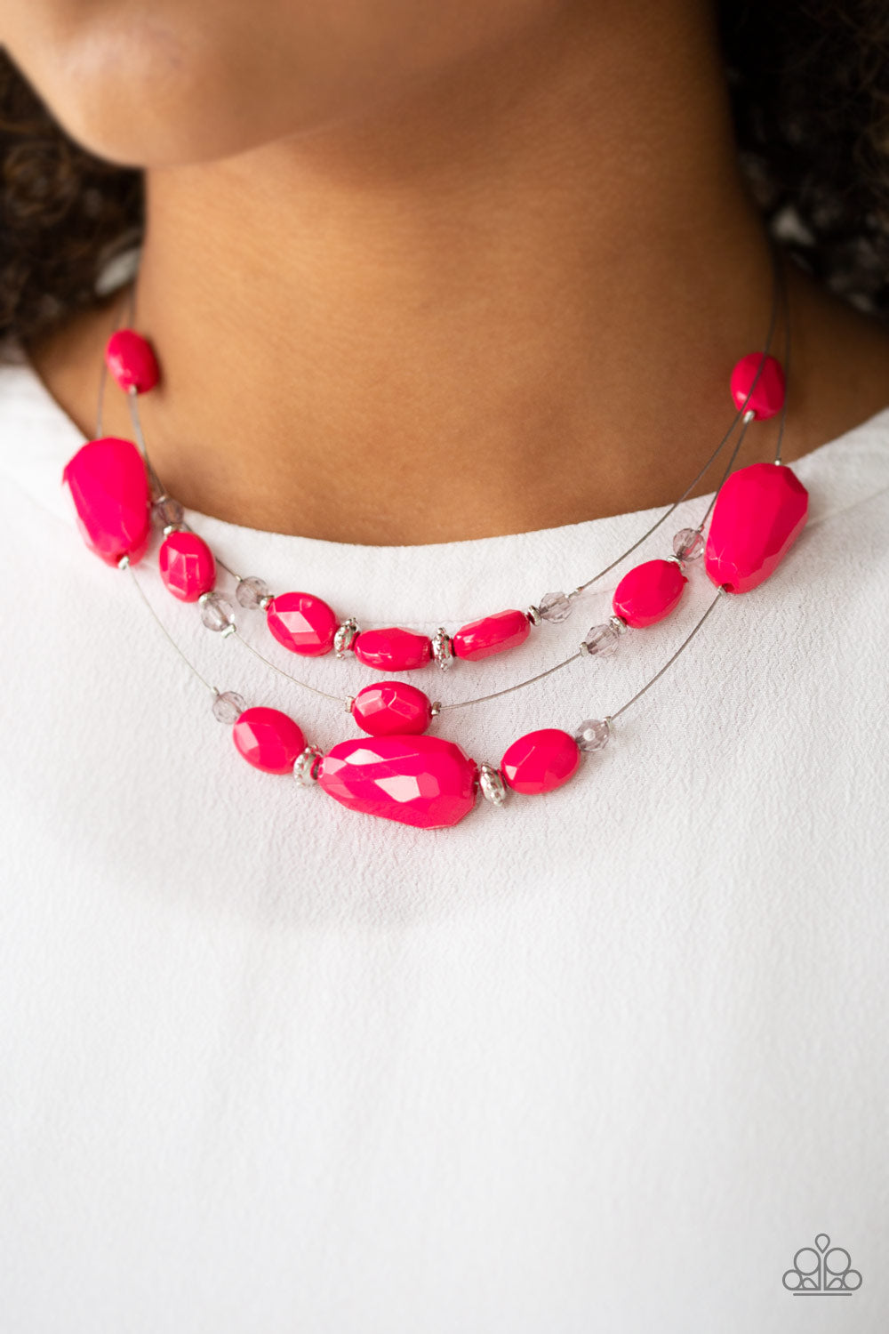 Radiant Reflections Pink Necklace Paparazzi Accessories