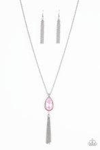Load image into Gallery viewer, Elite Shine Pink Rhinestone Necklace Paparazzi Accessories