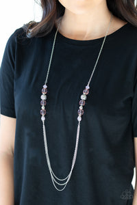 long necklace,pink,Native New Yorker Pink Necklace