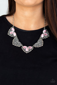 moonstone,pink,short necklace,East Coast Essence Pink Moonstone Necklace