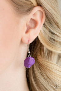 crackle stone,faith,Hearts,purple,short necklace,stone,Change Of Heart Purple  Stone Heart Necklace