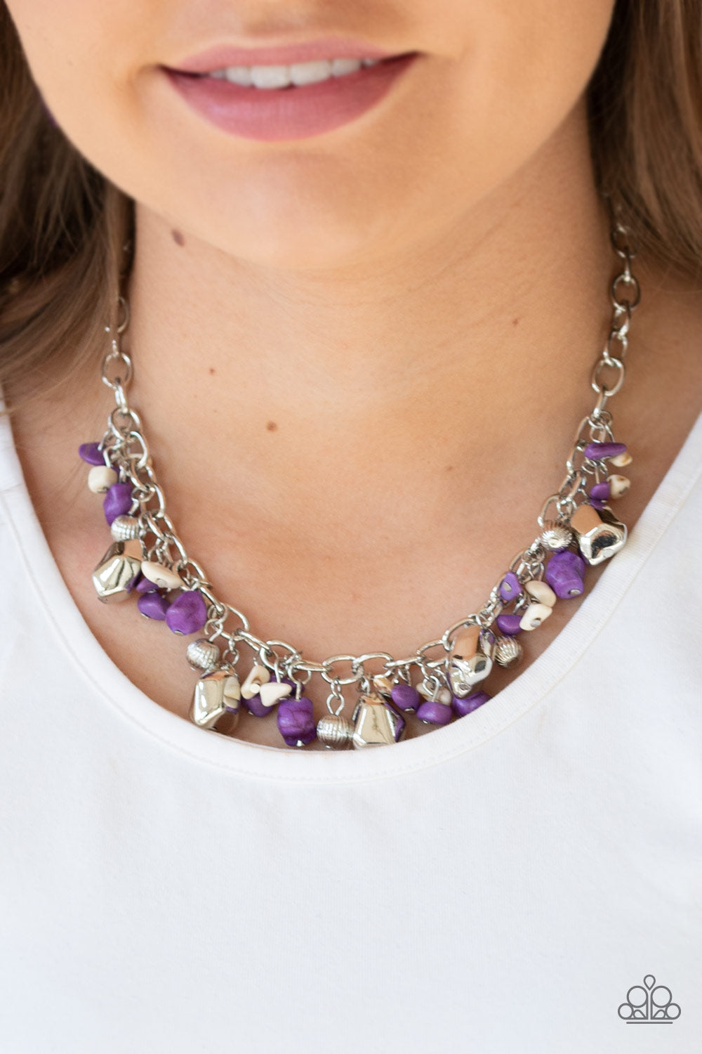 Quarry Trail Purple Necklace Paparazzi Accessories
