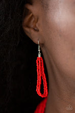 Load image into Gallery viewer, Right as Rainforest Red Seed Bead Necklace Paparazzi Accessories
