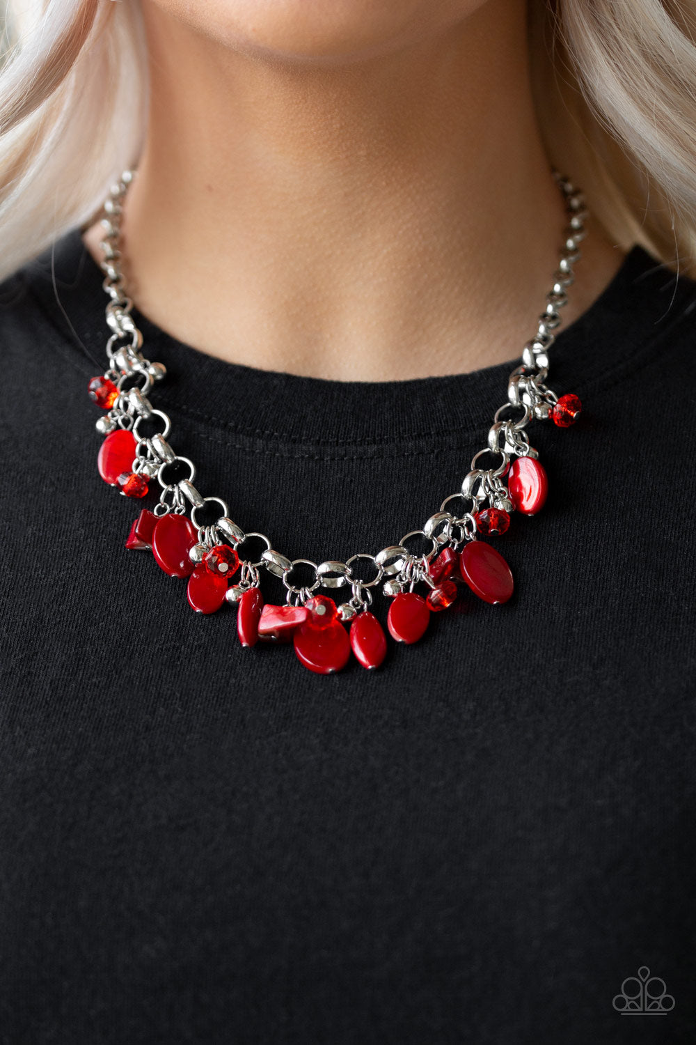 I Want To Sea The World Red Necklace Paparazzi Accessories