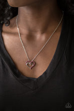 Load image into Gallery viewer, Heart To HEARTTHROB Red Necklace Paparazzi Accessories