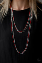 Load image into Gallery viewer, What a Colorful World Red Necklace Paparazzi Accessories