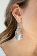 Load image into Gallery viewer, Mean Sheen Silver Earring Paparazzi Accessories