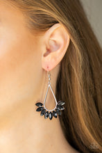 Load image into Gallery viewer, Be On Guard Black Earring Paparazzi Accessories