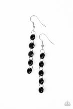 Load image into Gallery viewer, Trickle Down Effect Black Earring Paparazzi Accessories