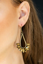 Load image into Gallery viewer, Be On Guard Brass Earring Paparazzi Accessories
