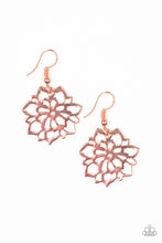 Load image into Gallery viewer, Darling Dahlia Copper Earring Paparazzi Accessories