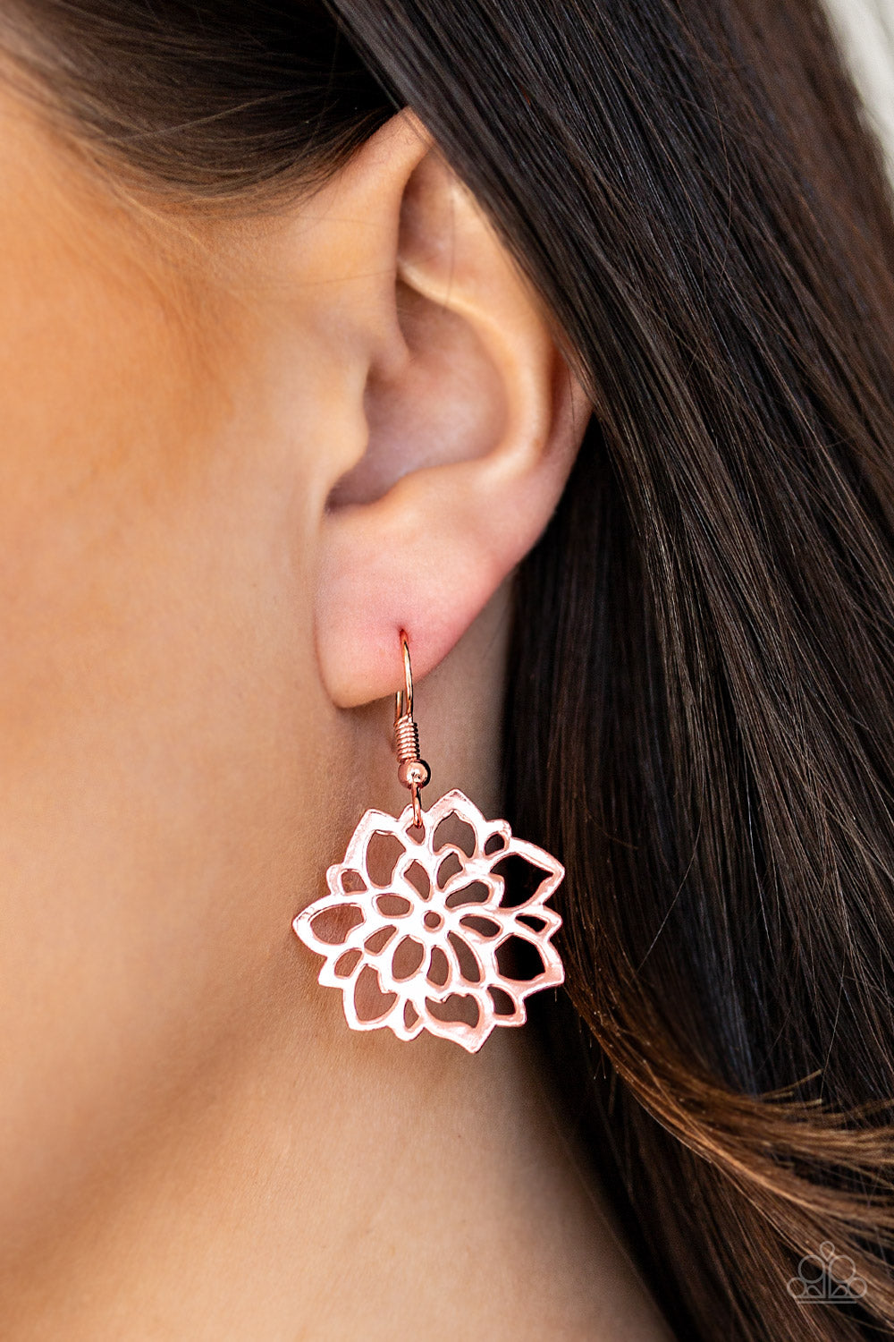 Darling Dahlia Copper Earring Paparazzi Accessories