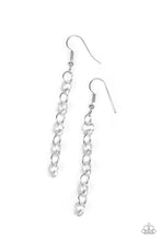 Load image into Gallery viewer, Trickle Down Effect White Earring Paparazzi Accessories