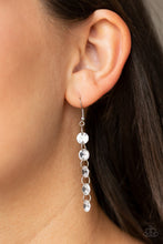 Load image into Gallery viewer, Trickle Down Effect White Earring Paparazzi Accessories