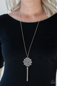 silver,tribal,From Sunup to Sundown Silver Necklace