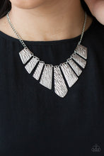 Load image into Gallery viewer, Texture Tigress Silver Necklace Paparazzi Accessories