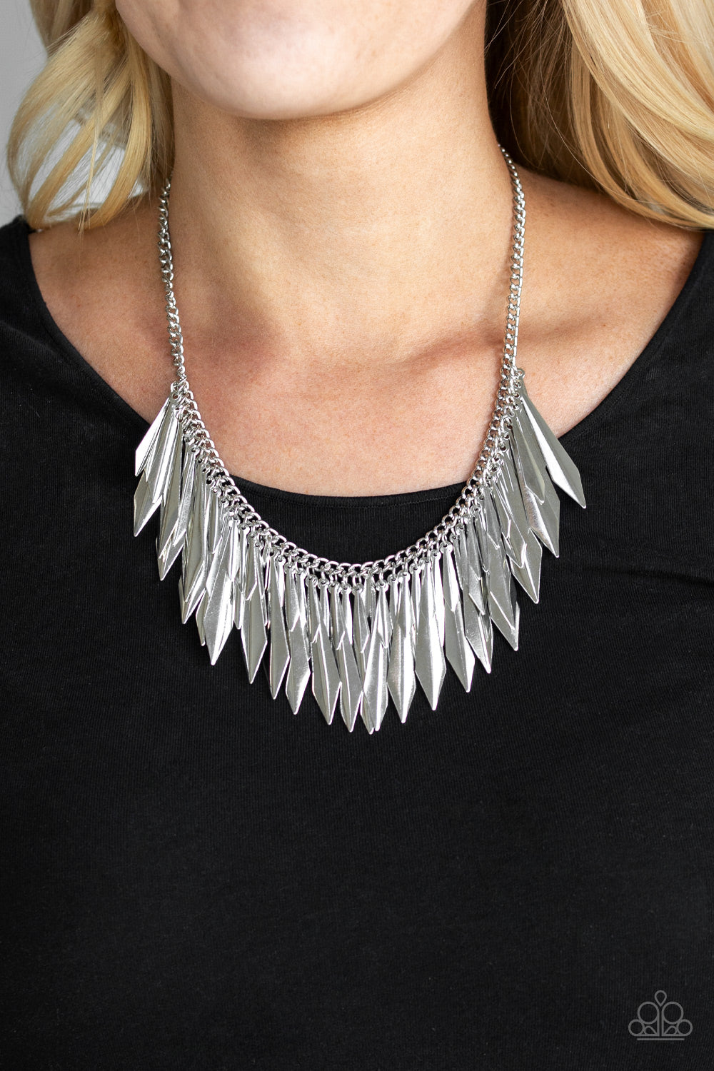 The Thrill Seeker Silver Necklace Paparazzi Accessories