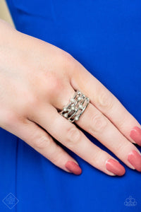 pearls,wide back,Make Way for Broadway White Pearl Ring
