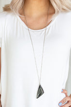 Load image into Gallery viewer, Ultra Sharp Silver Necklace Paparazzi Accessories