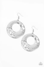 Load image into Gallery viewer, Shattered Shimmer Silver Earring Paparazzi Accessories