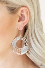 Load image into Gallery viewer, Shattered Shimmer Silver Earring Paparazzi Accessories