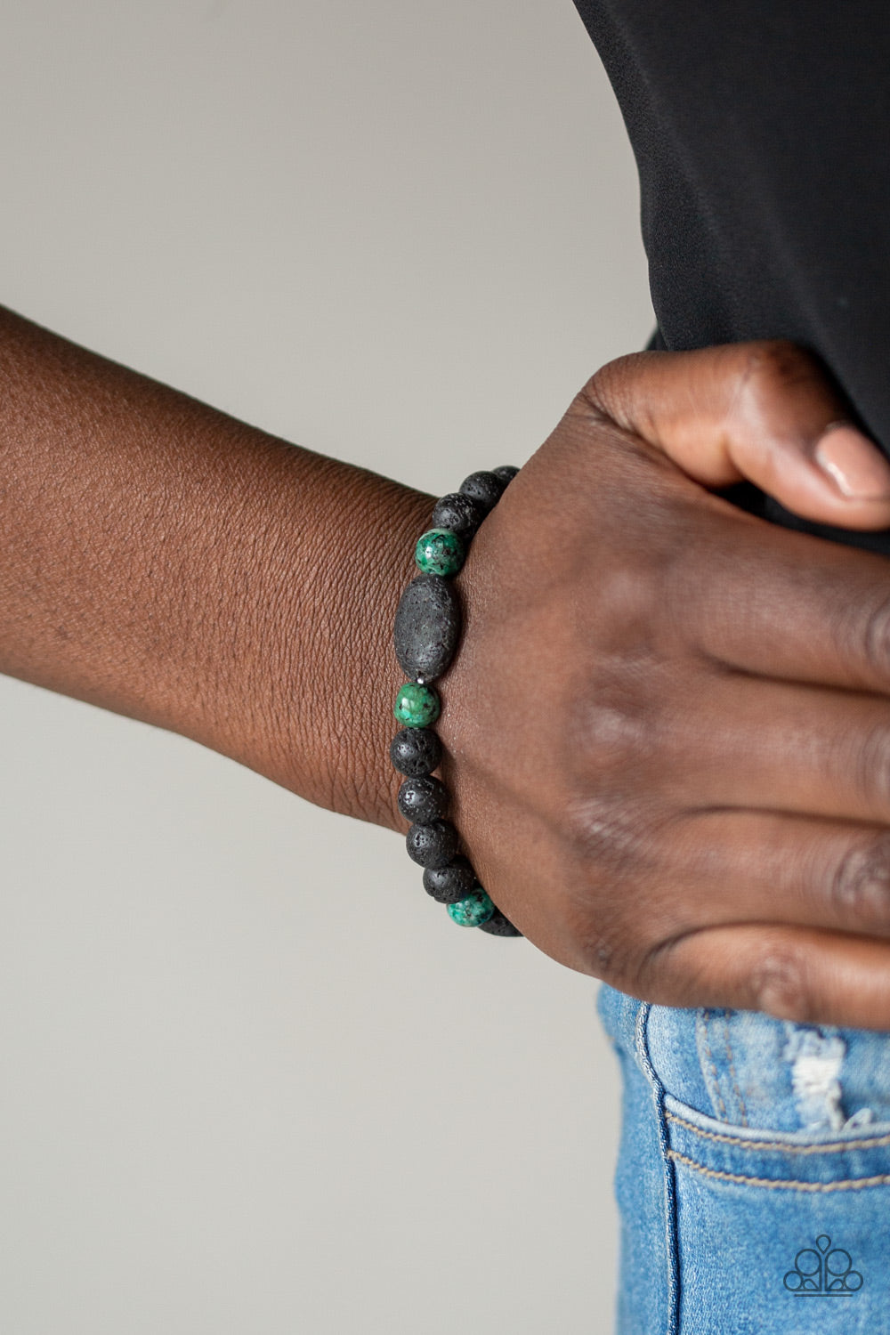 A Hundred and Zen Percent Green Lava Bracelet Paparazzi Accessories