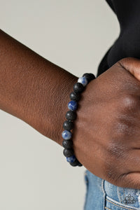 blue,lava,stretchy,urban,Top Ten Zen Blue Lava Bead Stretchy Bracelet