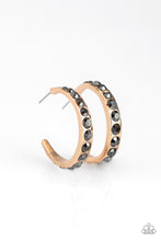 Load image into Gallery viewer, Welcome To Glam Town Gold Hoop Earring Paparazzi Accessories