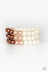 brown,Pearls,stretchy,Central Park Celebrity Brown Pearl Bracelet