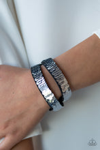 Load image into Gallery viewer, Under The Sequins Blue Double Wrap Bracelet Paparazzi Accessories
