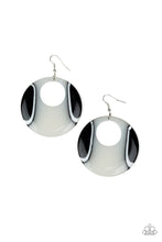 Load image into Gallery viewer, Haute Topic Black &amp; White Acrylic Earring Paparazzi Accessories