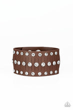 Load image into Gallery viewer, Now Taking the Stage Brown Leather Wrap Bracelet Paparazzi Accessories