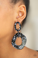 Load image into Gallery viewer, Confetti Congo Blue Acrylic Earring Paparazzi Accessories