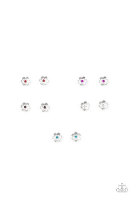 Rhinestone Flower Starlet Shimmer Earrings Paparazzi Accessories