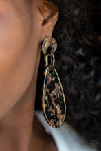 Load image into Gallery viewer, A Haute Commodity Black Acrylic Post Earring Paparazzi Accessories