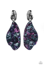 Load image into Gallery viewer, Fish Out of Water Purple Acrylic Earring Paparazzi Accessories