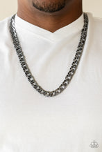 Load image into Gallery viewer, Undefeated Black Gunmetal Necklace Paparazzi Accessories