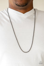 Load image into Gallery viewer, Cadet Casual Black Gunmetal Necklace Paparazzi Accessories