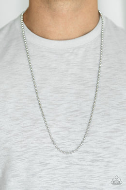 Cadet Casual - Silver Necklace Paparazzi Accessories